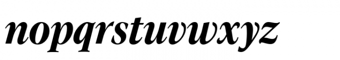 Evoque Narrow Bold Italic Font LOWERCASE