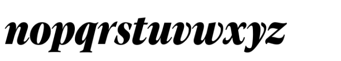 Evoque Narrow Heavy Italic Font LOWERCASE