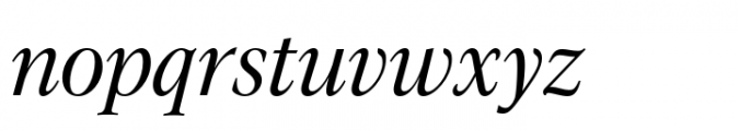 Evoque Narrow Italic Font LOWERCASE