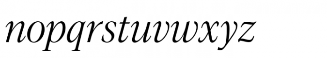 Evoque Narrow Light Italic Font LOWERCASE