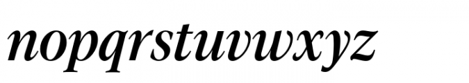 Evoque Narrow Medium Italic Font LOWERCASE