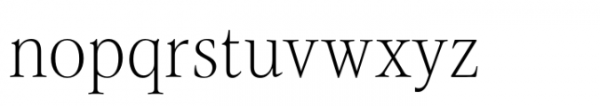 Evoque Narrow Thin Font LOWERCASE