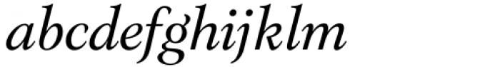 Evoque Text Book Italic Font LOWERCASE