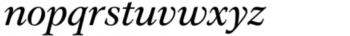 Evoque Text Italic Font LOWERCASE