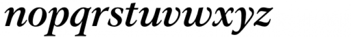 Evoque Text Medium Italic Font LOWERCASE