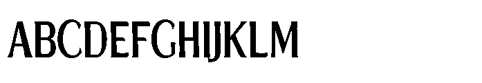 Evoren Condensed Font UPPERCASE