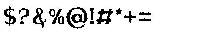 Evoren Distort Font OTHER CHARS