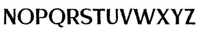 Evoren Distort Font UPPERCASE