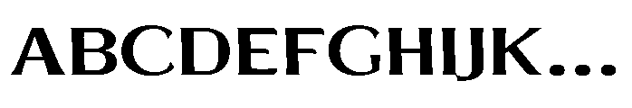 Evoren Expanded Font UPPERCASE