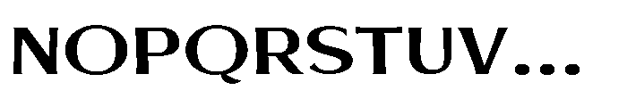 Evoren Expanded Font UPPERCASE