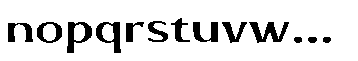 Evoren Expanded Font LOWERCASE
