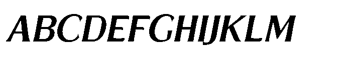 Evoren Italic Font UPPERCASE