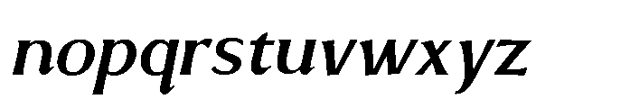 Evoren Italic Font LOWERCASE