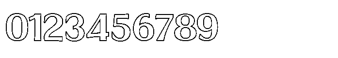 Evoren Outline Font OTHER CHARS