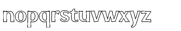 Evoren Outline Font LOWERCASE