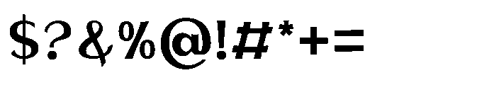 Evoren Regular Font OTHER CHARS