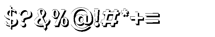Evoren Shadow Font OTHER CHARS