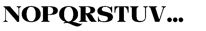 Evorine Font UPPERCASE