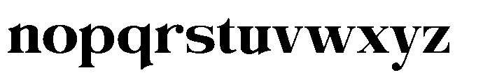 Evorine Font LOWERCASE