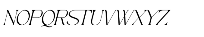 Evoxsy Italic Font UPPERCASE