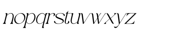 Evoxsy Italic Font LOWERCASE
