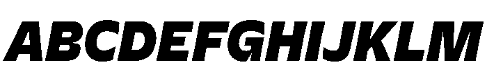 EvertPE BlackItalic Font UPPERCASE