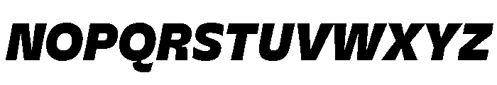 EvertPE BlackItalic Font UPPERCASE