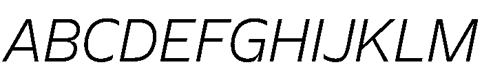 EvertPE LightItalic Font UPPERCASE