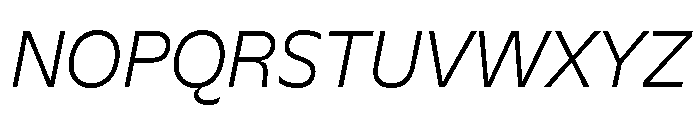 EvertPE LightItalic Font UPPERCASE