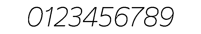 EvertPE ThinItalic Font OTHER CHARS