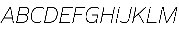 EvertPE ThinItalic Font UPPERCASE