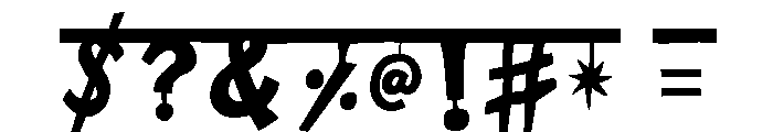 EvaGalore Regular Font OTHER CHARS