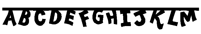 EvaGalore Regular Font UPPERCASE
