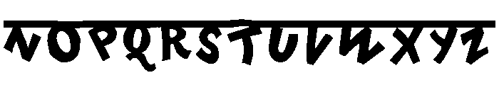 EvaGalore Regular Font UPPERCASE