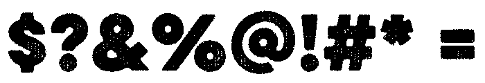 Eveleth Bold Font OTHER CHARS
