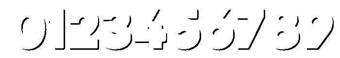 Eveleth Clean Shadow Font OTHER CHARS