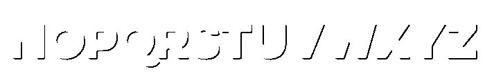 Eveleth Clean Shadow Font UPPERCASE