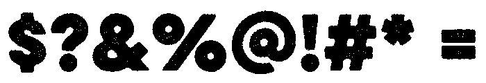 Eveleth Dot Bold Font OTHER CHARS