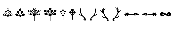 Eveleth Icons Font UPPERCASE