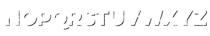 Eveleth Shadow Font LOWERCASE