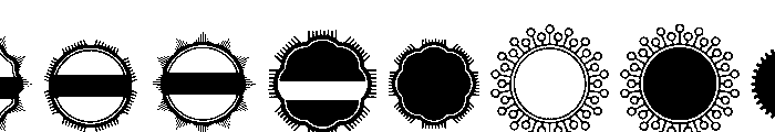 Eveleth Shapes Font OTHER CHARS