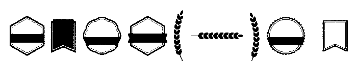 Eveleth Shapes Font OTHER CHARS