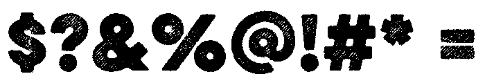 Eveleth Slant Regular Font OTHER CHARS