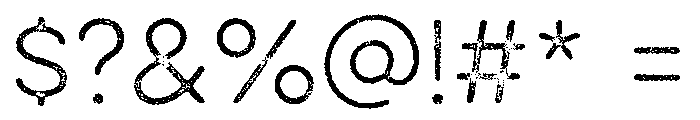 Eveleth Thin Font OTHER CHARS