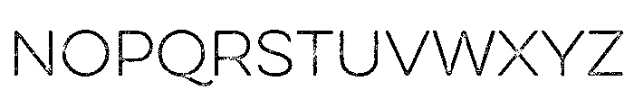 Eveleth Thin Font LOWERCASE
