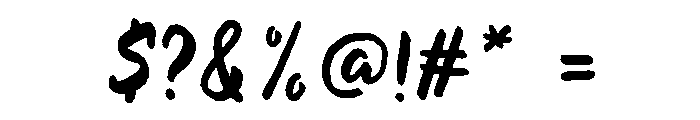 Evenfall Regular Oblique Font OTHER CHARS