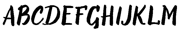 Evenfall Regular Oblique Font UPPERCASE