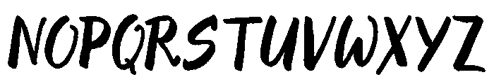 Evenfall Regular Oblique Font UPPERCASE