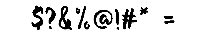 Evenfall Upright Font OTHER CHARS