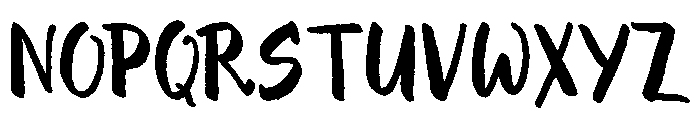Evenfall Upright Font UPPERCASE